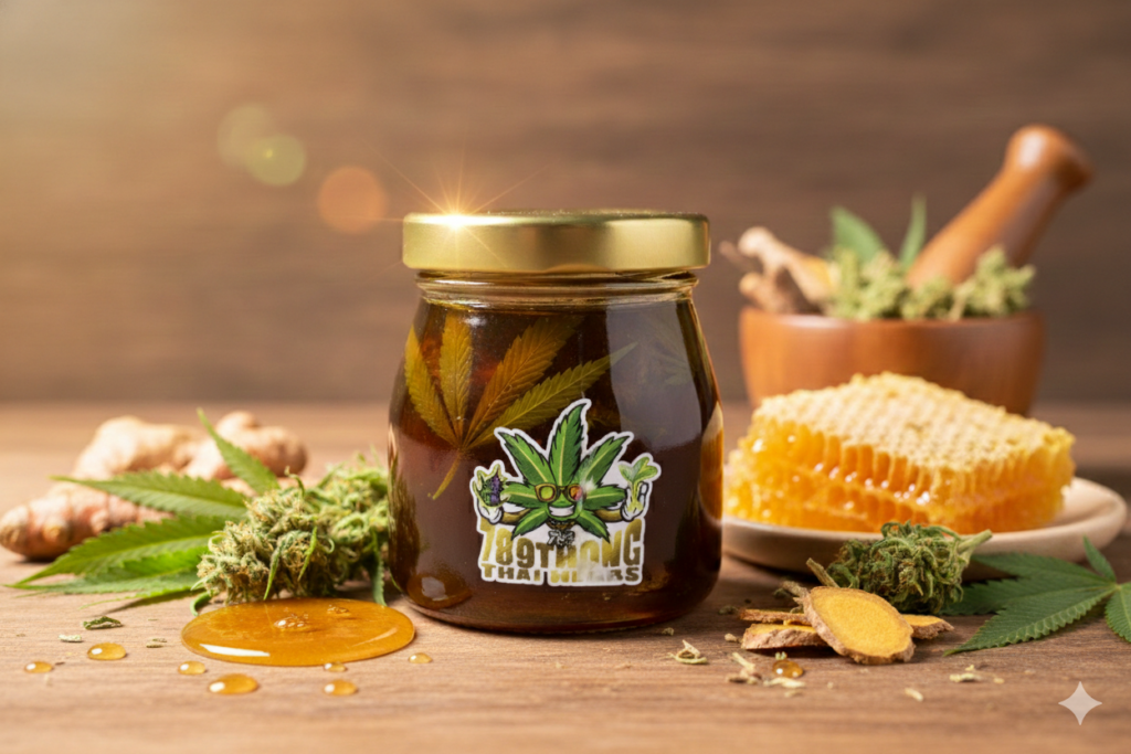 กัญชาดองน้ำผึ้ง