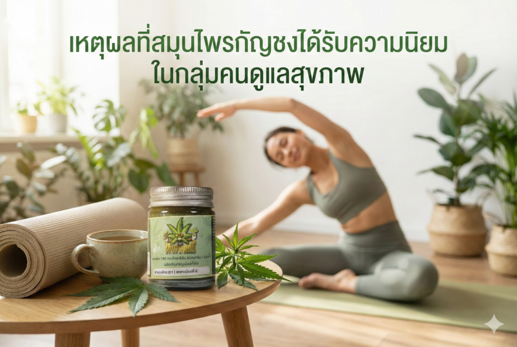 เหตุผลที่สมุนไพรกัญชงได้รับความนิยม