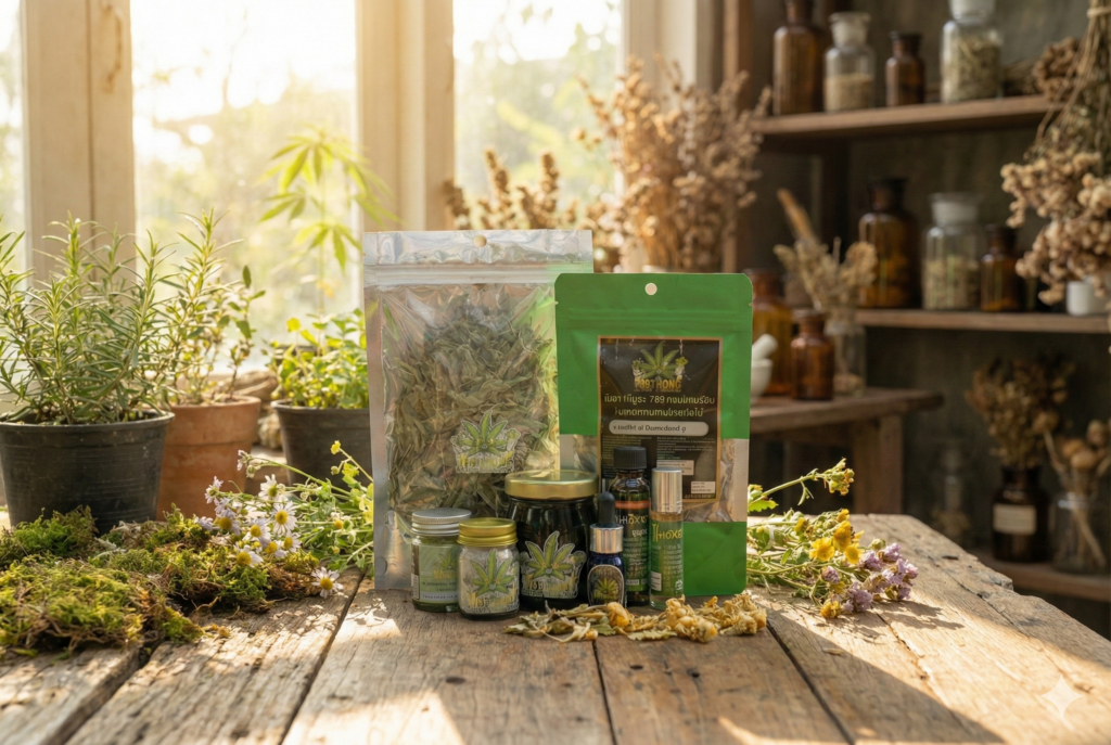 รวมสมุนไพรกัญชง