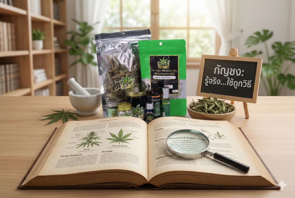 วิธีใช้กัญชงที่ถูกต้อง