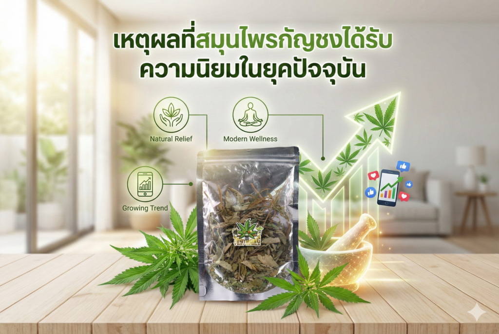 สมุนไพรกัญชงได้รับความนิยม