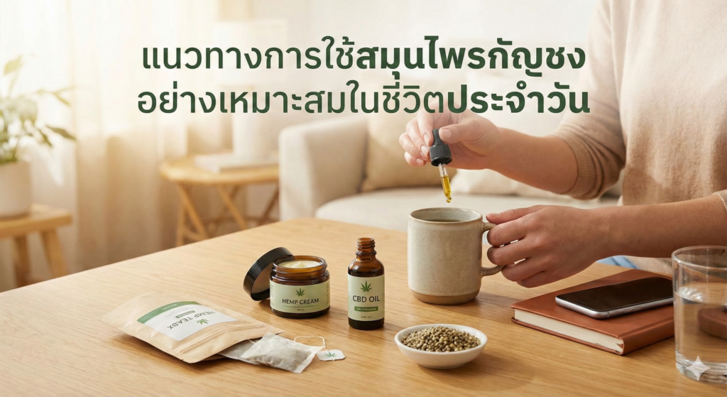 การใช้สมุนไพรกัญชง