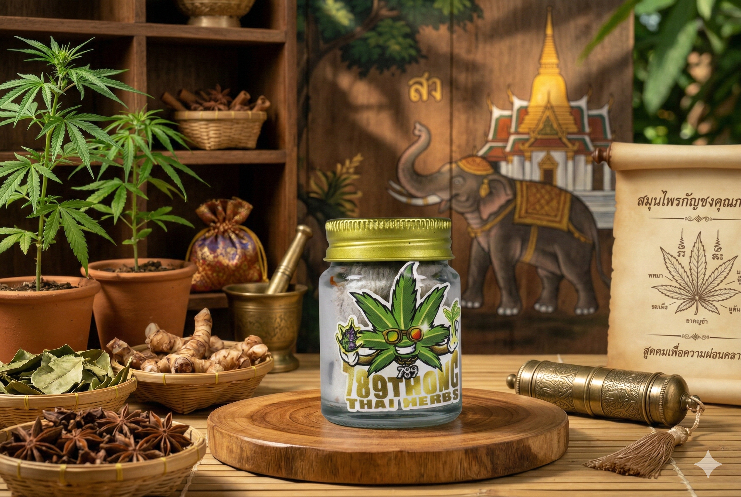 ยาดมสมุนไพรกัญชง