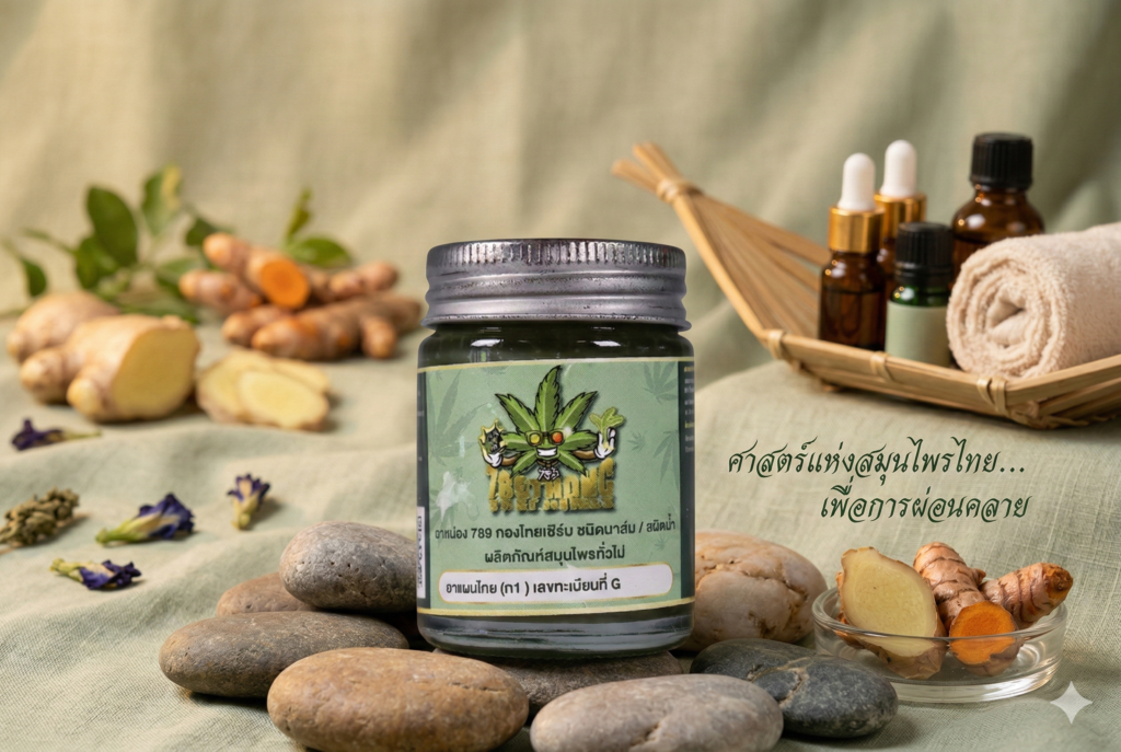 ยาหม่องสมุนไพรกัญชง