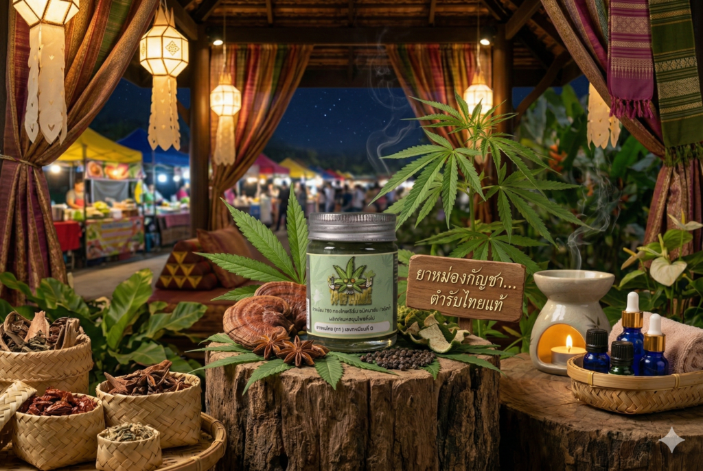 ยาหม่องสมุนไพรกัญชง