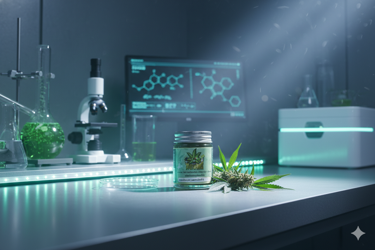 ยาหม่องสมุนไพรกัญชง