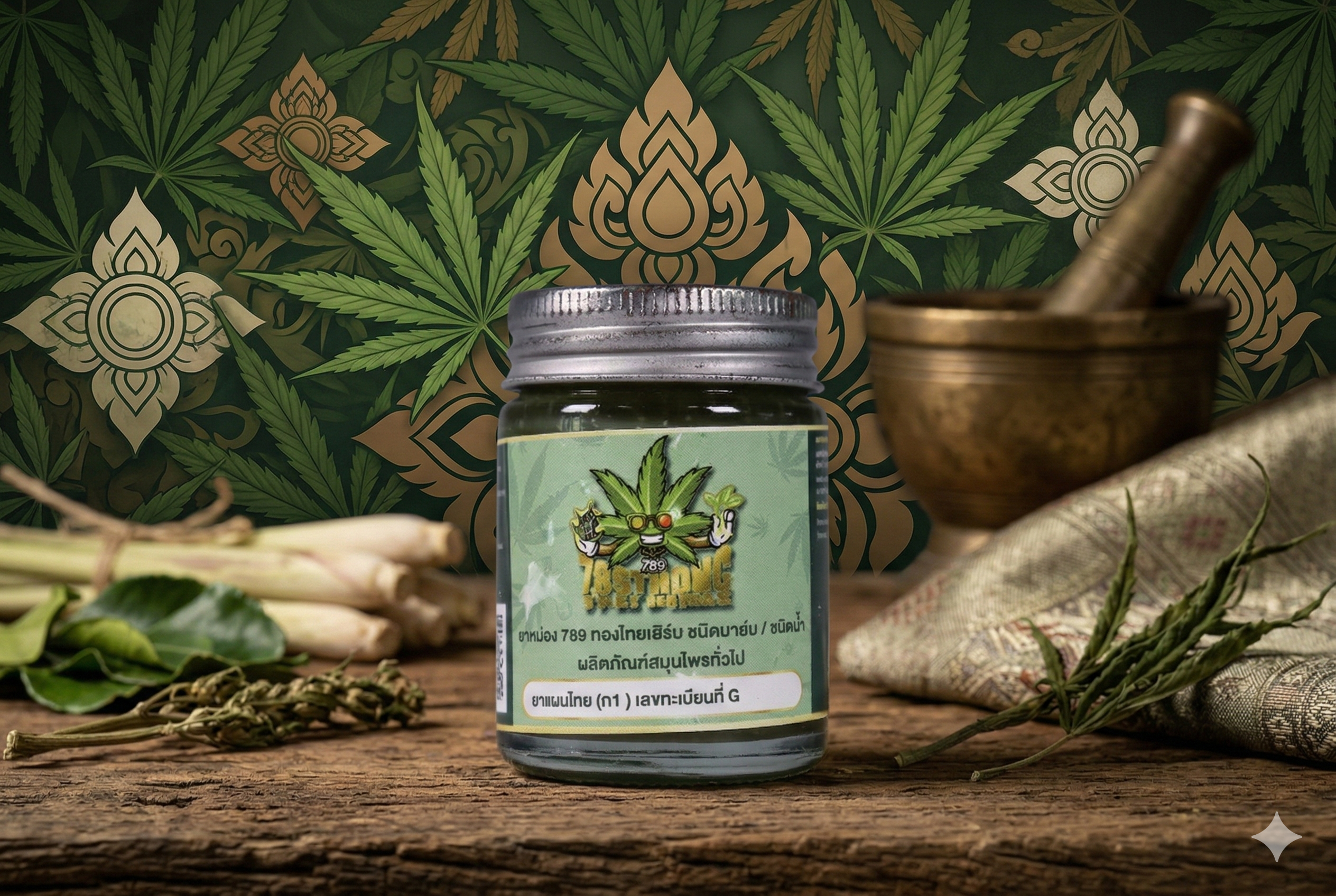 ยาหม่องสมุนไพรกัญชง