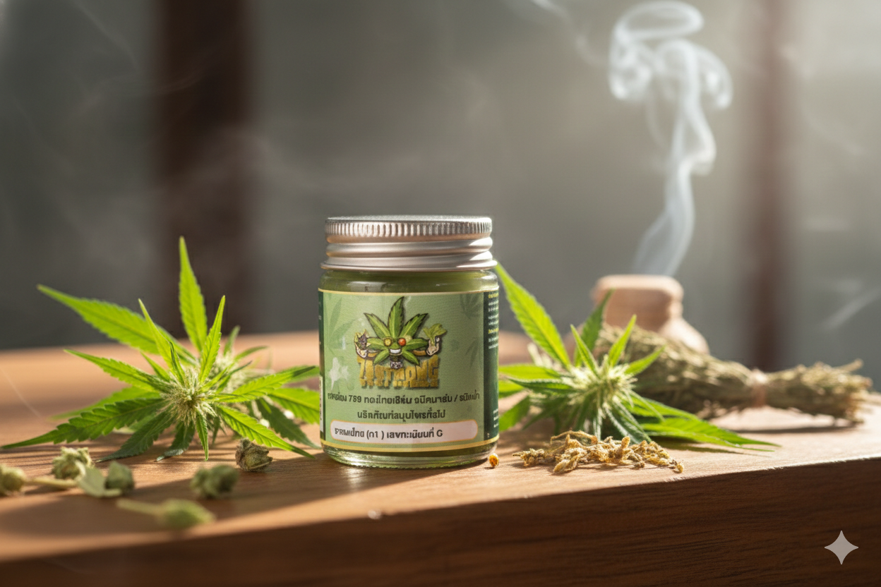 ยาหม่องสมุนไพรกัญชง