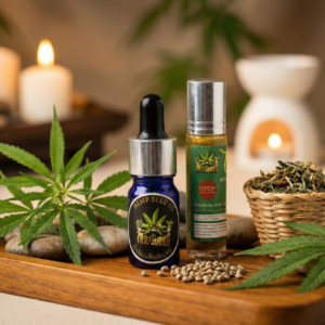 เซ็ตคู่น้ำมันเมล็ดกัญชงและพิมเสนไพรกัญชง