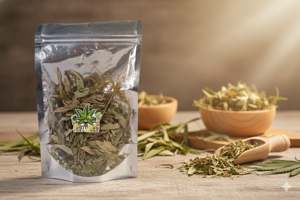 ใบกัญชงอบแห้ง