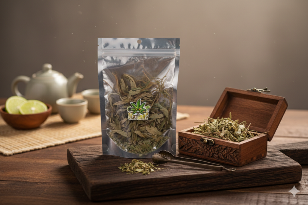 ใบกัญชงอบแห้ง