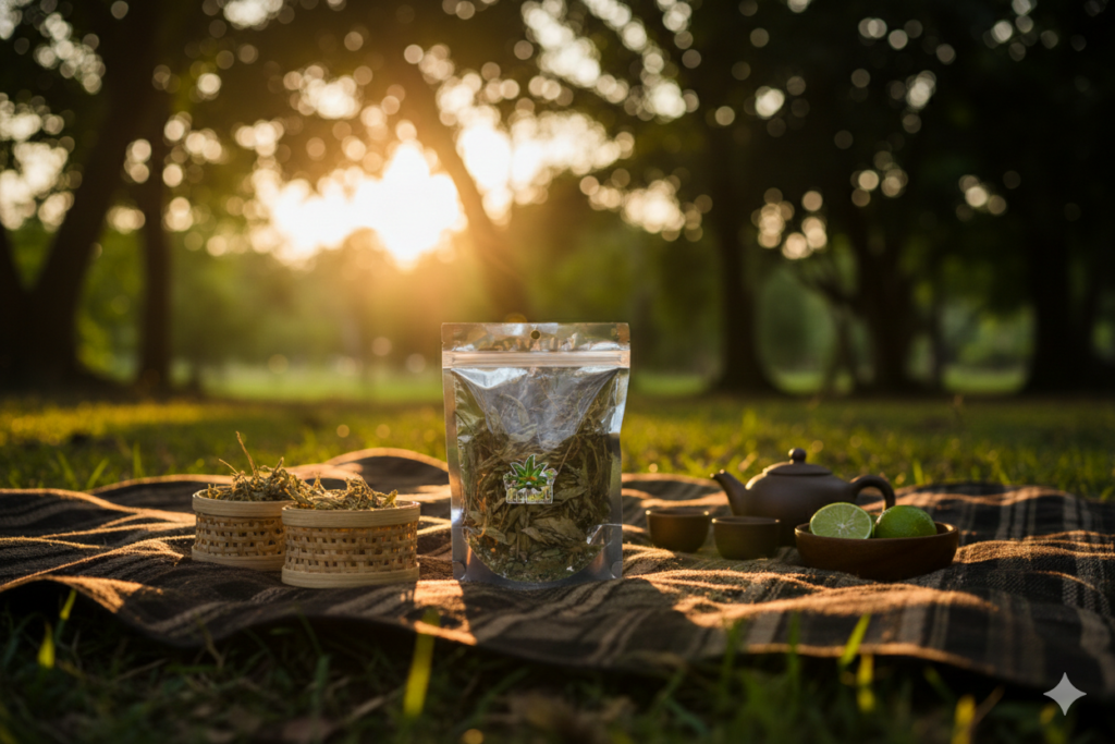 ใบกัญชงอบแห้ง