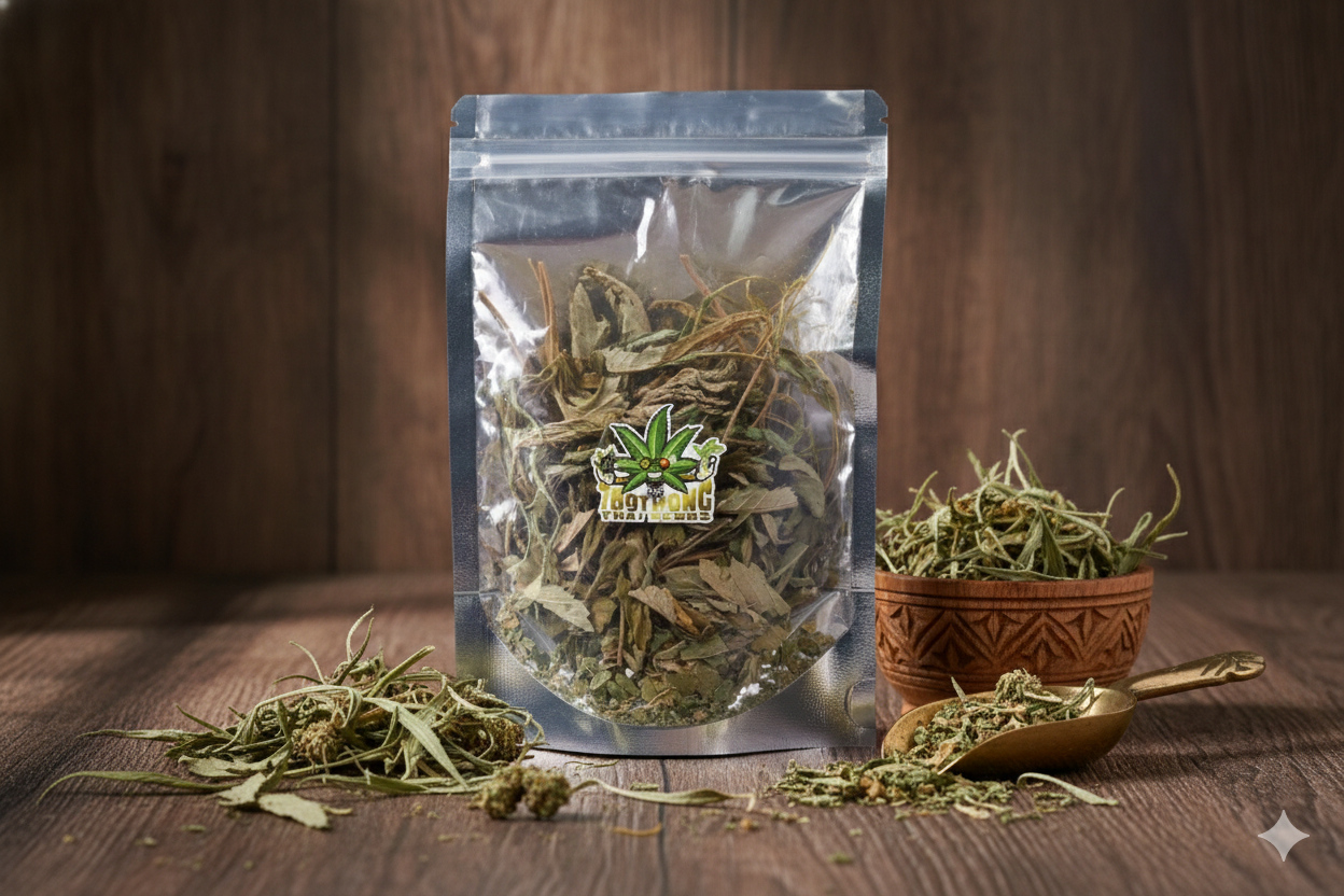 ใบกัญชงอบแห้ง