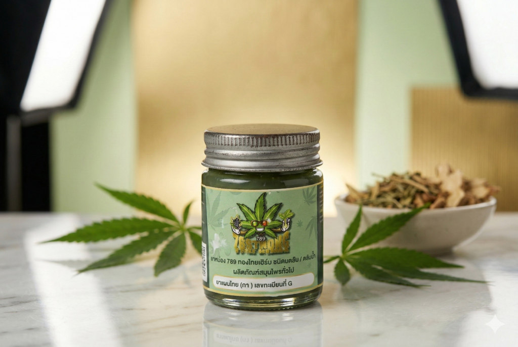 ยาหม่องสมุนไพรกัญชง