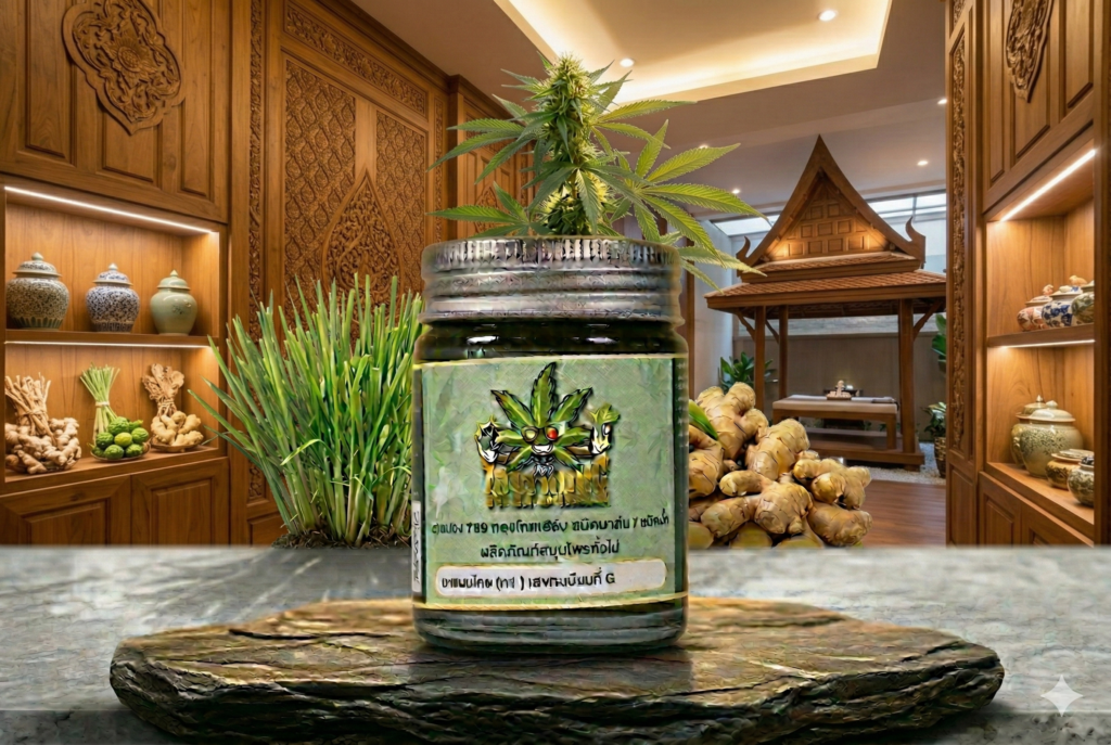 ยาหม่องสมุนไพรกัญชง