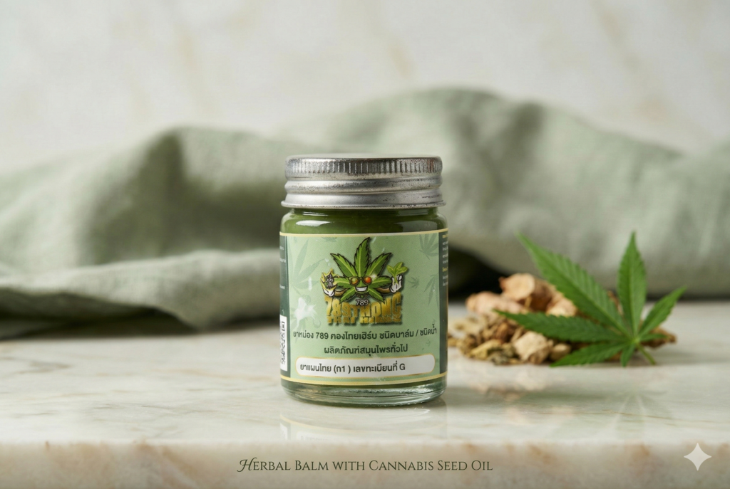 ยาหม่องสมุนไพรกัญชง