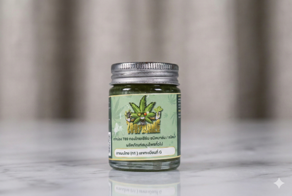 ยาหม่องสมุนไพรกัญชง