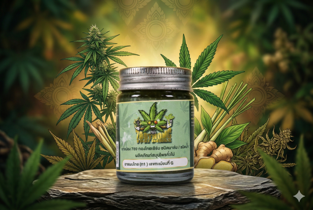 ยาหม่องสมุนไพรกัญชง