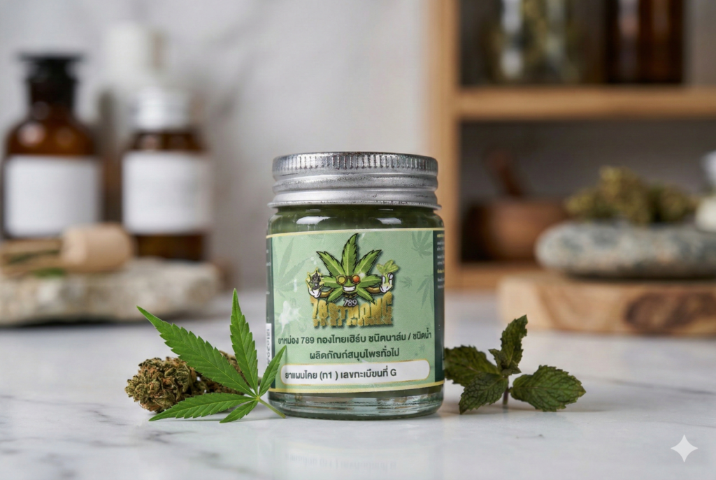 ยาหม่องสมุนไพรกัญชง