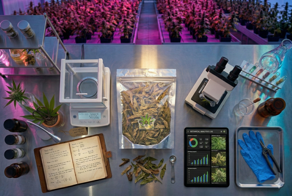 ใบกัญชงอบแห้ง