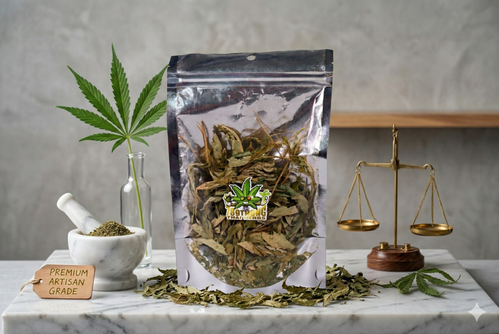 ใบกัญชงอบแห้ง